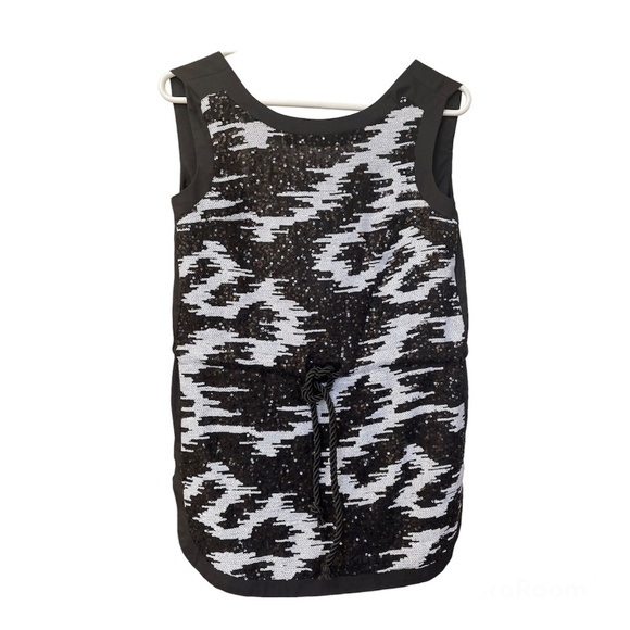 Hype Tops - Hype Black Sequin Lined Open Back Top Size XS Woman's